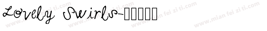 Lovely Swirls字体转换